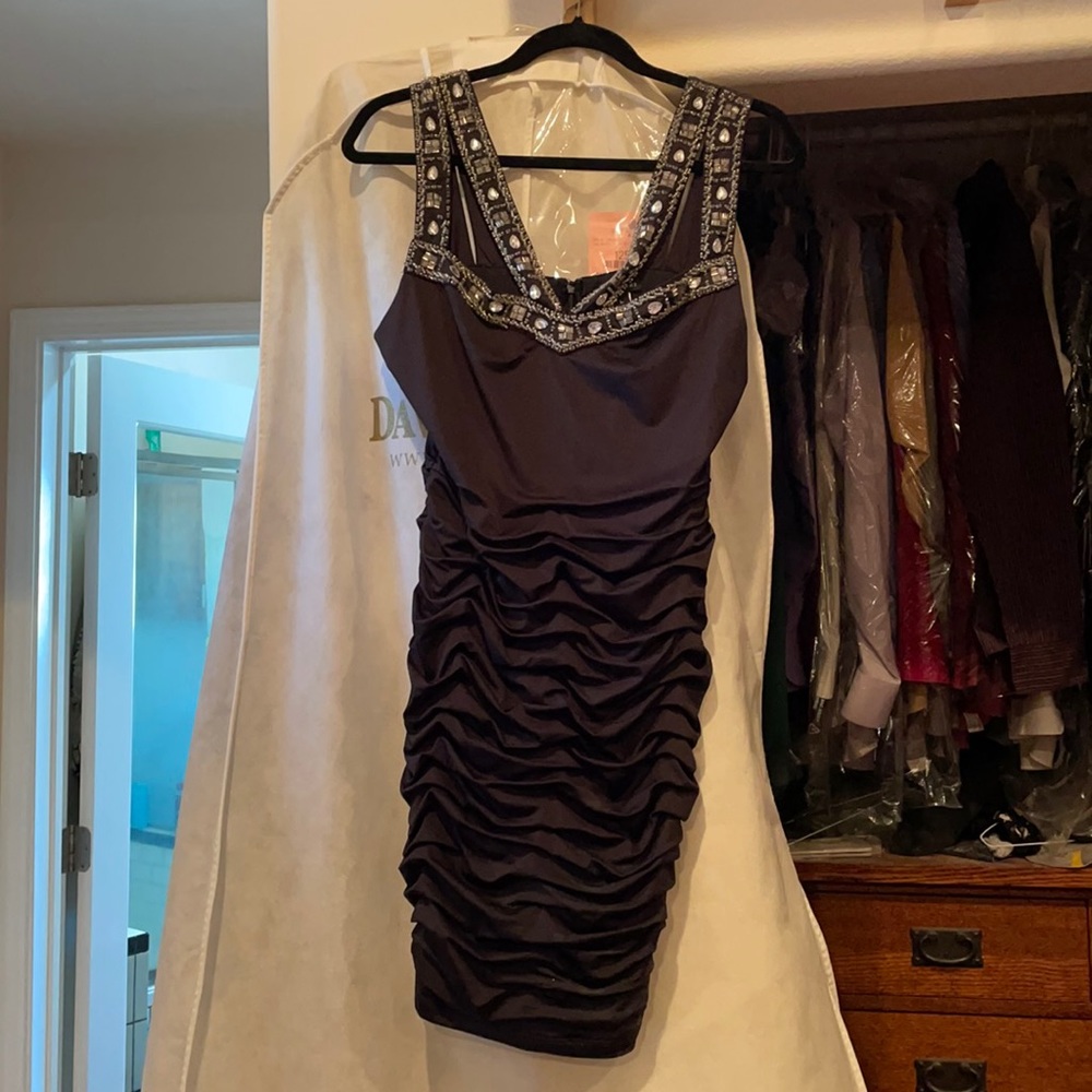 NWOT NikiBiki Black embellished mini dress
